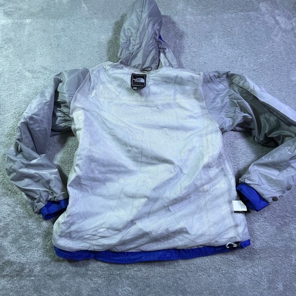 The North Face Blue Full Zip Hooded Rain Jacket Lightweight‎ Water Resist Hyvent - Picture 10 of 14